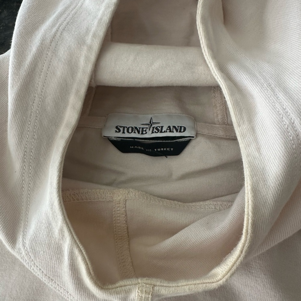 Stone Island Light Pink/White Hoodie - Picture 3 of 7